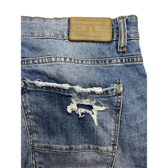 Jordan Craig Sean Men’s Distressed Denim Jeans Stretch Relaxed Fit 36/32 - Picture 7 of 8